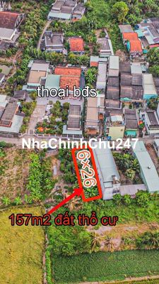 Bán Nền Thổ Cư Mặt Tiền Đường , Giáp ranh KCN thủ thừa