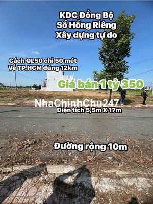 💯💯CHỦ CẦN BÁN LẠI NỀN ĐẤT SIÊU ĐẸP - CÁCH QUỐC LỘ 50 chỉ 50 mét