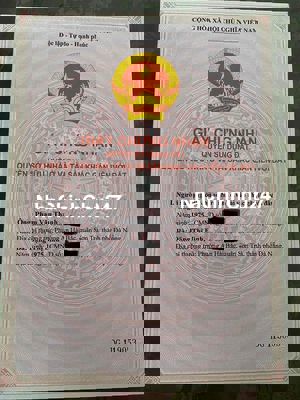 ĐẤT CHÍNH CHỦ - ĐÃ CÓ SỔ - 100m2 đường Đầm Sen , Hoà Quý