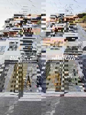 Nhà sẹc ngắn Hà Huy Giáp, DT:4x14M, Trệt, Lửng, 3Lầu, 4PN, Gara xe hoi