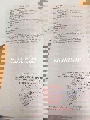 Bán Đất chính chủ 2 MT trc và sau đg trên 9m 6,5ty
 90 m TCH 26,