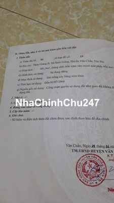 Chính chủ cần bán gấp lô đất thôn Giảng B, Suối Giàng, Văn Chấn