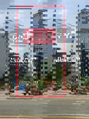 ĐẤT TÁI ĐINH CƯ CHÂU THỚI 5X20M 1 LÔ DUY NHÂT ĐƯỜNG 13M VỈA HÈ 5M