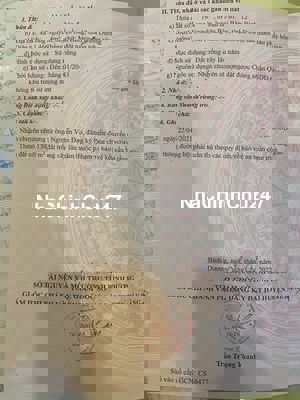 Tôi cần bán lô đất như trong sổ