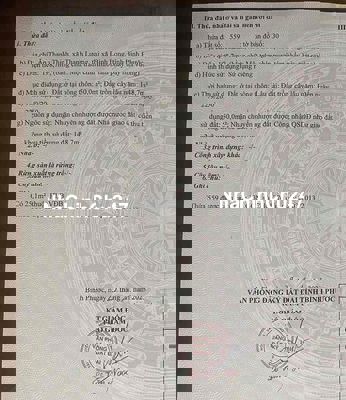 chính chủ bán đất Bình Long, Bình Phước có 50m2 thổ cư