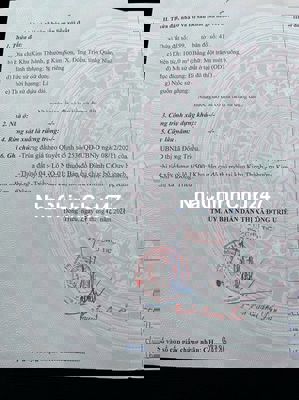 CHÍNH CHỦ BÁN ĐẤT THỔ CƯ SẴN SỔ TẠI ĐÔNG TRIỀU-QUẢNG NINH