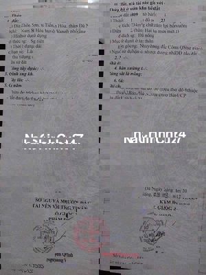 Cần tiền bán lô đất ở nông thôn.