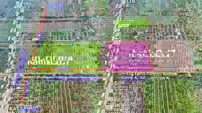 1000m2 F0 đg ô tô tải quay đầu view kênh, kdc đông điện nước ngay đất