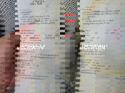 Chính chủ bán nhà hẻm xe hơi chỉ cách đường lớn 30m