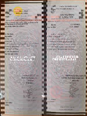 kẹt tiền cần bán nhanh đất thổ cư