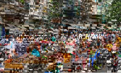 Nhà Mặt Tiền Trung Tâm chợ Hải Sản - Hoa quả Long Biên -55 m - 6 tầng