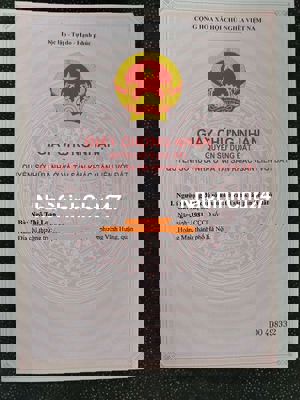 Chủ đất 50,4m2 Sổ Đỏ riêng xã Vân Côn