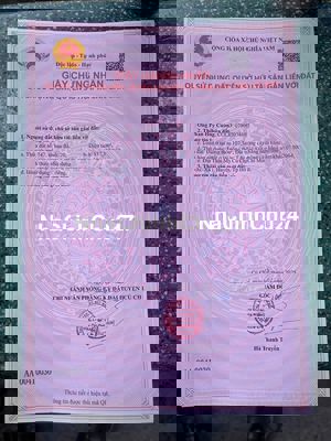 Chủ gửi bán 137m² thổ, Thái Mỹ, Giá 700tr – Mặt tiền đường Tỉnh lỘ 7