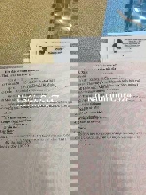 Chủ gửi bán 107m2 full thổ, Thái Mỹ, Giá 670tr– Cách Tỉnh Lộ 7 200m