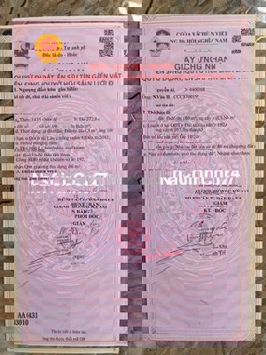 Chính chủ cần bán gấp lô đất mặt tiền đường nhựa 33m