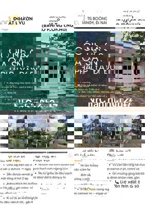 CHÍNH CHỦ BÁN LÔ ĐẤT NHÀ VƯỜN CÓ THỔ CƯ TẠI TRẢNG BOM - ĐỒNG NAI