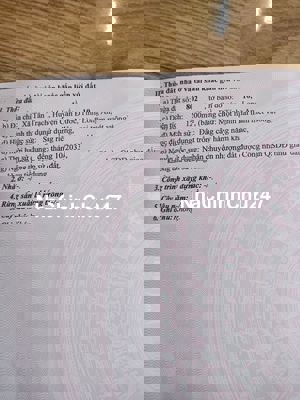 chính chủ bán lô đất trồng cây hàng năm, sổ đỏ, Cần Đước, giá rẻ