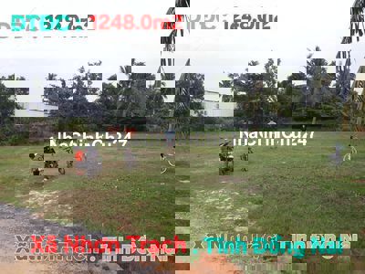 Bán Đất Ở Nông Thôn Chính Chủ 1.248m2 Xã Nhơn Trạch Tĩnh Đồng Nai