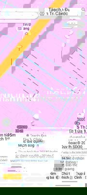 CHÍNH CHỦ CẦN BÁN LÔ ĐẤT THỔ CƯ TẠI XÃ TÂN TRẠCH, CẦN ĐƯỚC