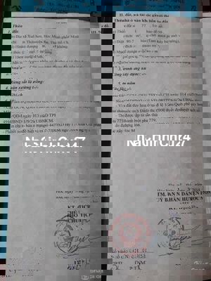 Chủ ngộp ngân hàng cần ra nhanh lô đất Hóc Môn thổ cư trong tuần 680TR