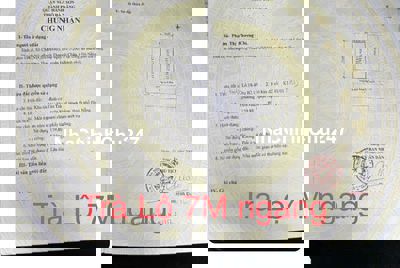 Đất 7.5 m trà lộ gần biển 159,8 m2 tdc tân trà chính chủ