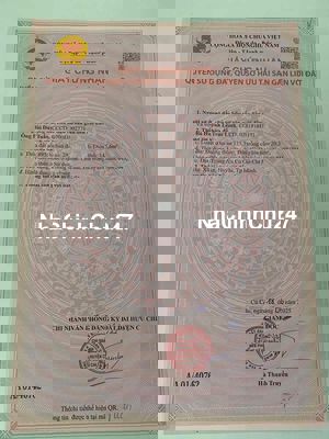 Đất chính chủ, 1/đường 460, hỗ trợ vay ngân hàng.