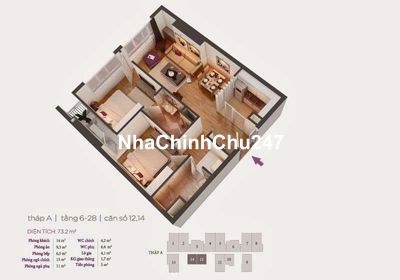 Chính chủ em cần Bán căn hộ chung cư 2PN2VS Hồ Gươm Plaza, Hà Đông