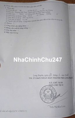 Bán đất thổ cư mới, chính chủ, giá cả còn thương lượng