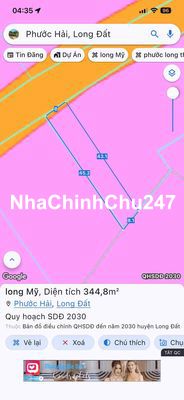 CHÍNH CHỦ GỬI BÁN LÔ ĐẤT LONG MỸ  CŨ  : BÂY GIỜ PHƯỚC HAI  ,  TP HCM