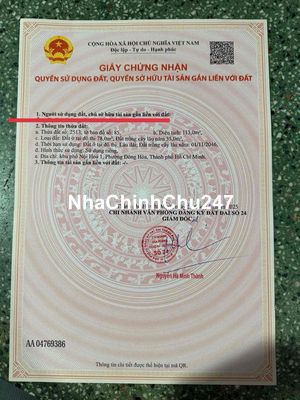chính chủ cần bán lô đất gần big c dĩ an bình dương
