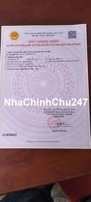 Chính chủ cần bán _đất gần sân bay long thành