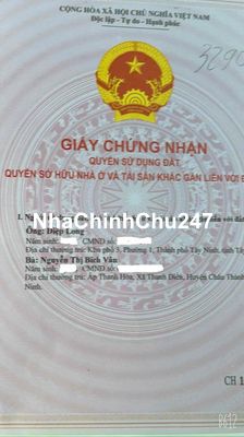 Nhà chính chủ mặt tiền 18x48