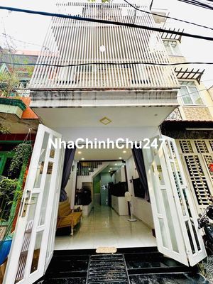 nhà Chính Chủ 3 tầng BTCT HXH nhỏ Chu Văn An BT, 31m2 nở hậu, 4PN
