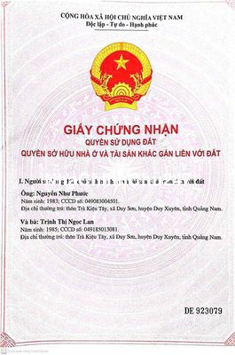 CHÍNH CHỦ CẦN TIỀN BÁN GẤP LÔ ĐẤT 2 MẶT TIỀN