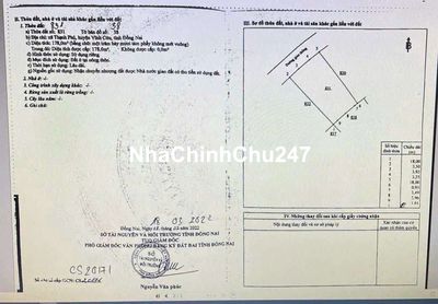 Bán đất sổ riêng chính chủ hỗ trợ ngân hàng