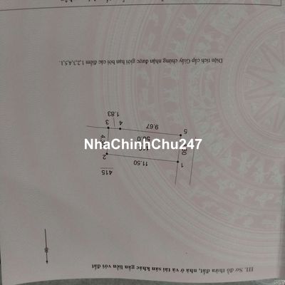 Bán đất thổ cư 50m2 chính chủ