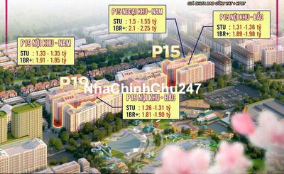 Chính chủ cắt lỗ căn 3PN , giá 1.x tỷ.Bàn giao full nội thất cao cấp