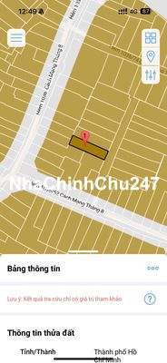 Chính chủ bán nhà nát 1036/52 CMT8 hẻm 3.5m, 6.35tỷ