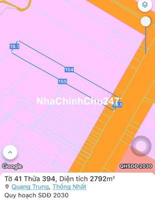 CHÍNH CHỦ BÁN ĐẤT MẶT TIỀN 18 MÉT QL 20,  XÃ GIA KIỆM, ĐỒNG NAI.