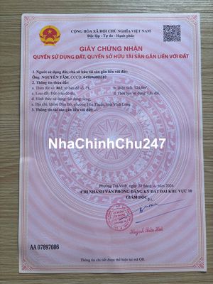 Chính chủ bán đất thổ cư toàn bộ