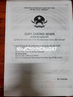 NHÀ BÁN CHÍNH CHỦ MIỄN TRUNG GIAN