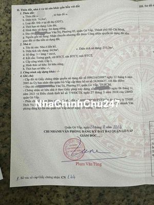 BÁN NHÀ CHÍNH CHỦ ĐANG KINH DOANH KHÁCH SẠN VỊ TRÍ 527 PHAN VĂN TRỊ