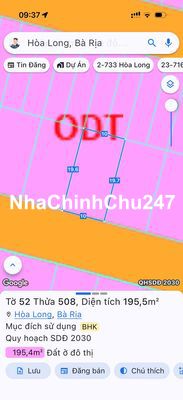 CHÍNH CHỦ cần bán nền Biệt Thự thuộc khu Lan anh, P Tam Long DT 195 m2