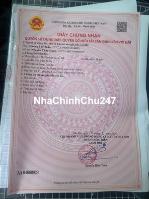 chính chủ em bán mảnh đất 33,6m2 , khu tái định cư cự khối ,ngõ ô tô