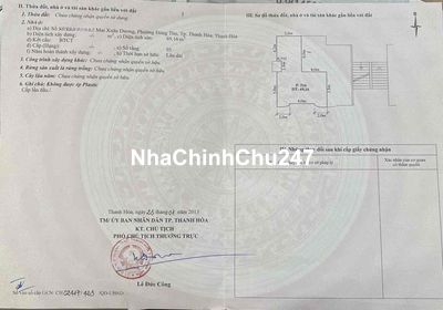 chính chủ cần bán chung cư Mai Xuân Dương