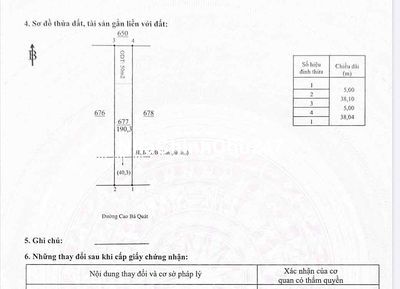 Chính Chủ Cần Bán Lô Đất Mặt Tiền Cao Bá Quát 32m TT Chơn Thành