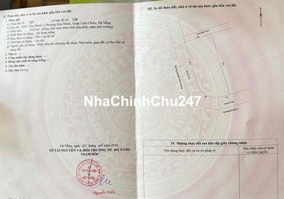 Chính chủ bán lô đất 2 mặt tiền sau bến xe đà nẵng