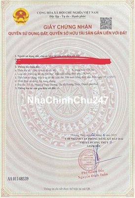 Bán đất chính chủ đường Phùng Quán, TP Huế