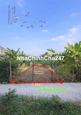 CHÍNH CHỦ BÁN ĐẤT THỔ CƯ  Vị Trí Đẹp Tại TT CẦN GIUỘC, HUYỆN CẦN GIUỘC