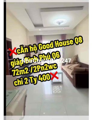 chủ bán căn hộ quận 8 giá rẻ hơn thị 500 triẹu giá 2,4 tỷ  ở liền vui